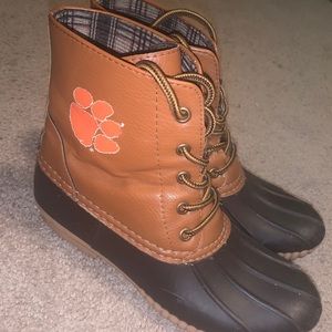 Clemson bean boots